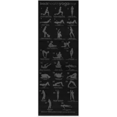 Tapis de yoga fitness avec plan d'exercices
