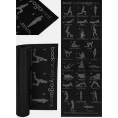 Tapis de yoga fitness avec plan d'exercices