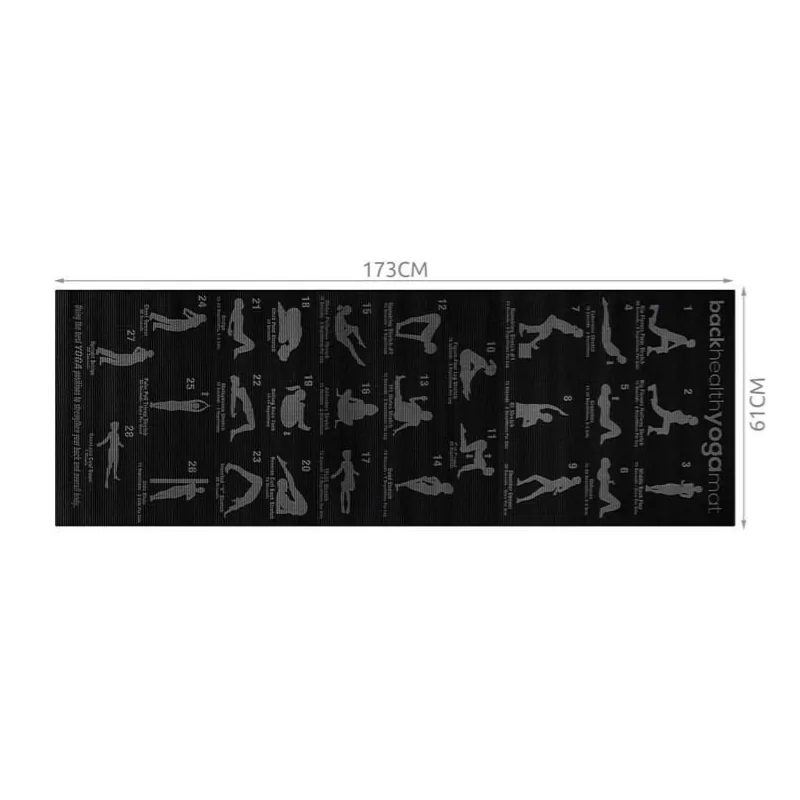 Tapis de yoga fitness avec plan d'exercices