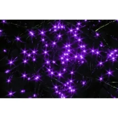 LUCI NATALE 96 LED VIOLA, CAVO MT.1,5 - LUCI MT.3,5