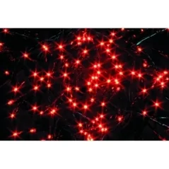 LUCI NATALE 180 LED ROSSO, CAVO MT.1,5 - LUCI MT.5