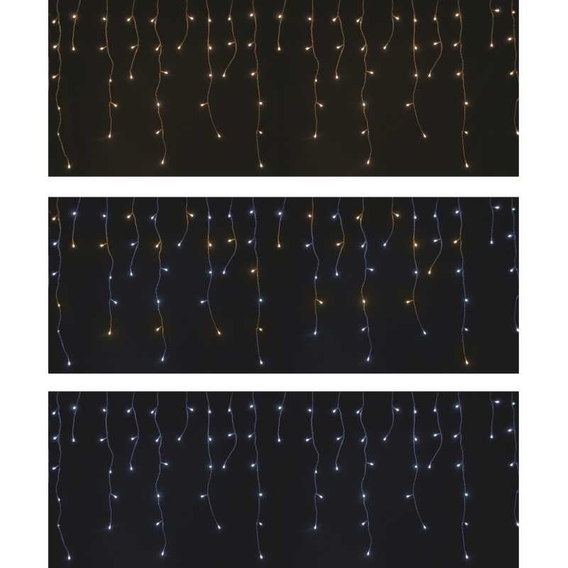 TENDA SFALSATA 128 LED CM.350X80, 2 COL. PROGRAMMABILI C/CONTROLLER, BIANCO FREDDO E CALDO, PROLUNG., C/TRASF. TENDA SFALSATA 128 LED CM.350X80, 2 COL. PROGRAMMABILI C/CONTROLLER, BIANCO FREDDO E CALDO, PROLUNG., C/TRASF.
