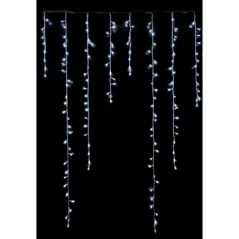 TENDA SFALSATA 680 LED BIANCHI EFFETTO NEVICATA REGOLABILE, 6 X 1,5 M , C/TRASF IP44