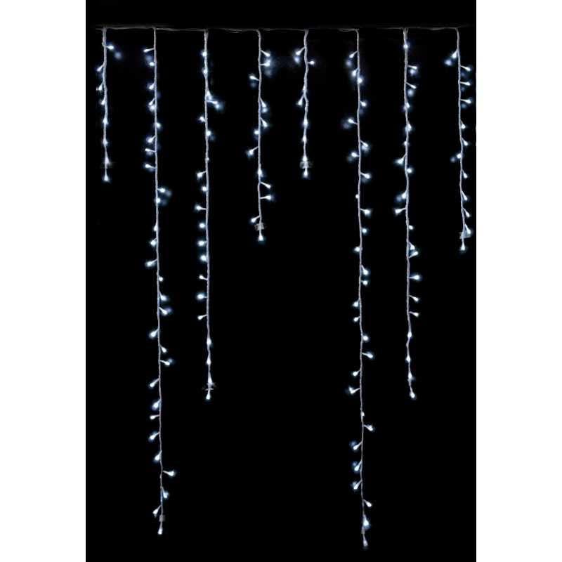 TENDA SFALSATA 680 LED BIANCHI EFFETTO NEVICATA REGOLABILE, 6 X 1,5 M , C/TRASF IP44 TENDA SFALSATA 680 LED BIANCHI EFFETTO NEVICATA REGOLABILE, 6 X 1,5 M , C/TRASF IP44