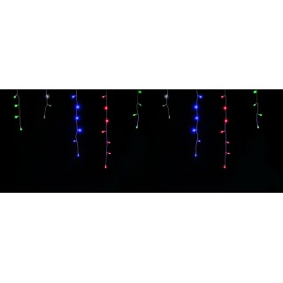 TENDA SFALSATA 64 LED MULTI E GIOCHI L., CM.300X60, A BATT., X EST.