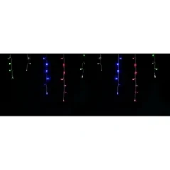 TENDA SFALSATA 64 LED MULTI E GIOCHI L., CM.300X60, A BATT., X EST.