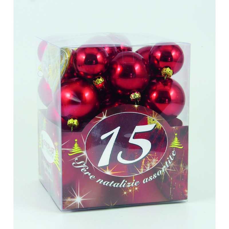 15 SFERE PLASTICA DIAM. ASS. ROSSE IN SCAT. ACETATO (6X40MM., 5X50MM., 4X60MM.) 15 SFERE PLASTICA DIAM. ASS. ROSSE IN SCAT. ACETATO (6X40MM., 5X50MM., 4X60MM.)