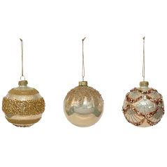 SFERA VETRO CARDINAL 80MM SILVER, MOD. ASS.