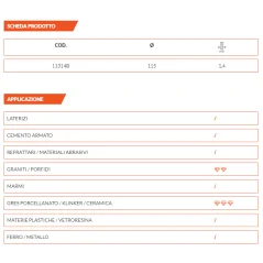 Disco Diacer Super Gres Ø 115 f. 22,23