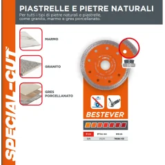 Disque découpé spécial pour pierres et carrelages Ø115