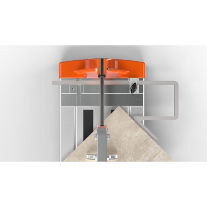 Extensions latérales montées sur le coupe-carreaux pour grands formats