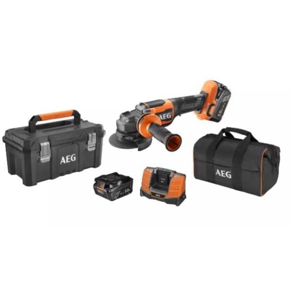 Kit meuleuse d'angle 115 mm sans balais 18V DMS Aeg