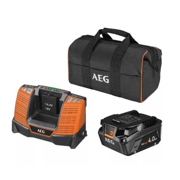 Aeg Kit Chargeur Et 1 Batterie 18V 4,0 Ah HD Aeg Kit Chargeur Et 1 Batterie 18V 4,0 Ah HD