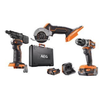 Aeg Kit perceuse-meuleuse-riveuse  3 en 1