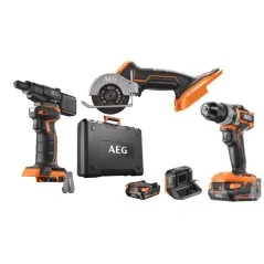 Aeg Kit 3 in 1 Trapano-Smerigliatrice-Rivettatrice