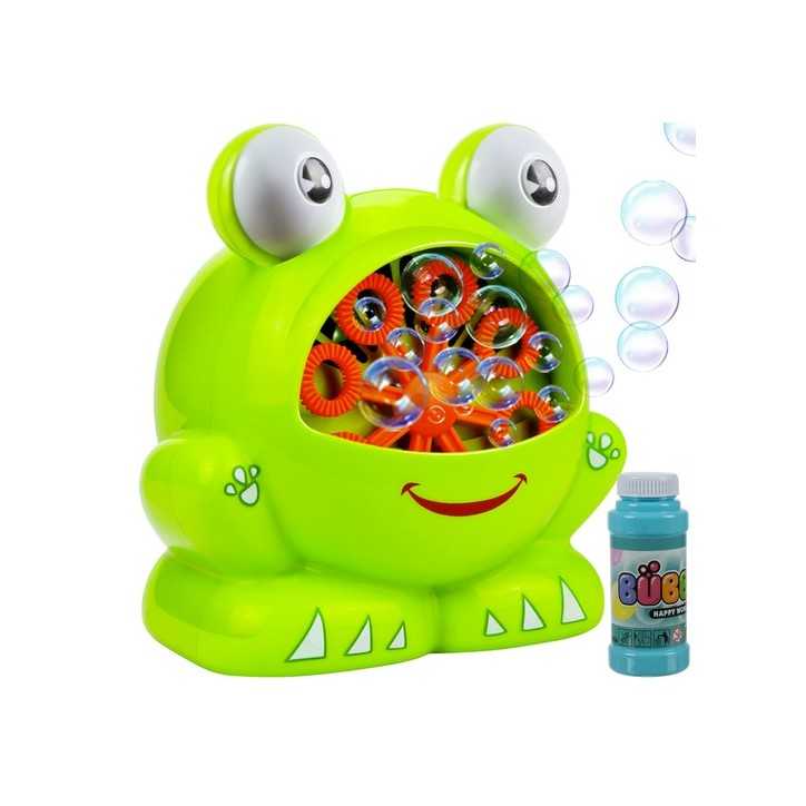 Macchina delle Bolle di Babbo Natale Scoreggione per Bambini – Giocattolo Automatico con Bolle d'Acqua, Luci e Musica, Regalo Divertente di Natale per Feste in Giardino o All'Aperto (G