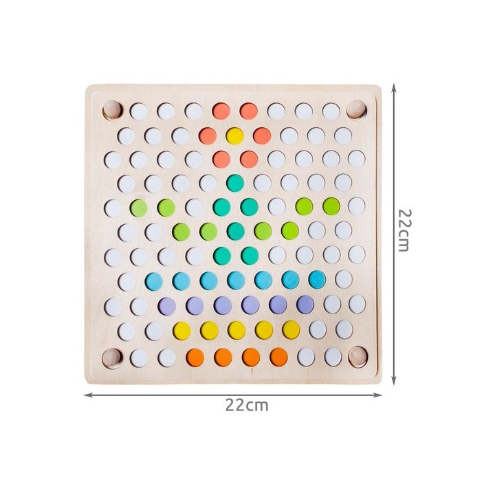 Puzzle con perline di legno