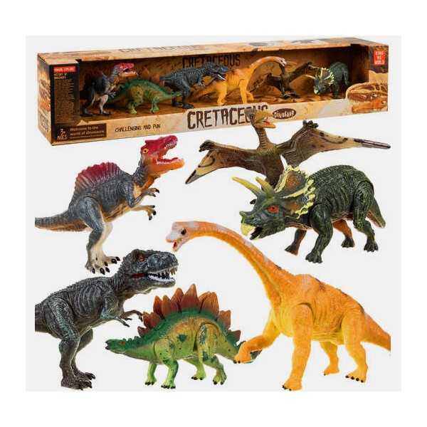 Dinosaures - figurines mobiles, 6 pcs.