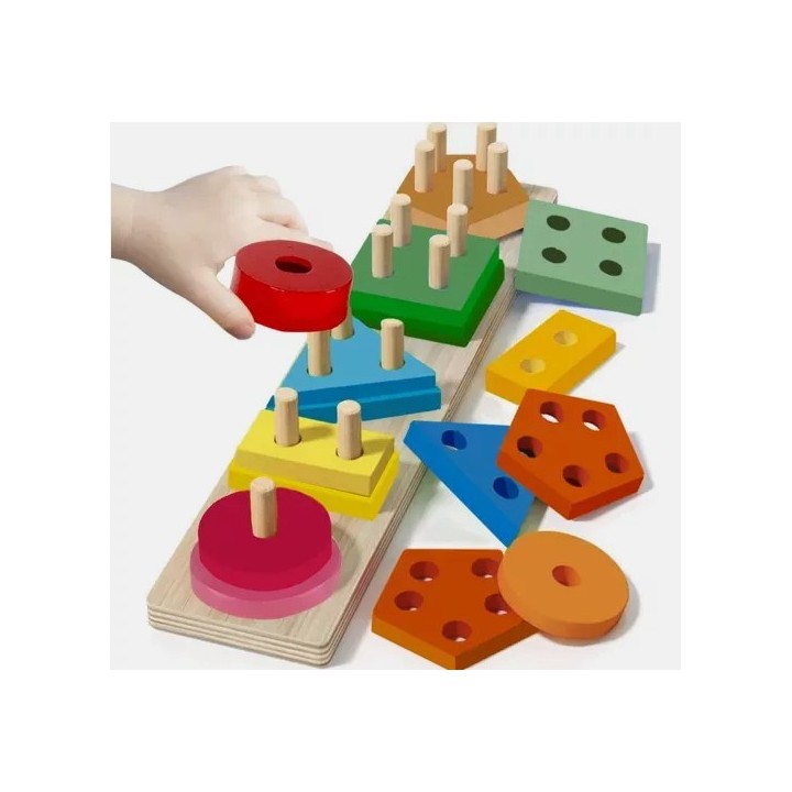 Puzzle en bois avec personnages