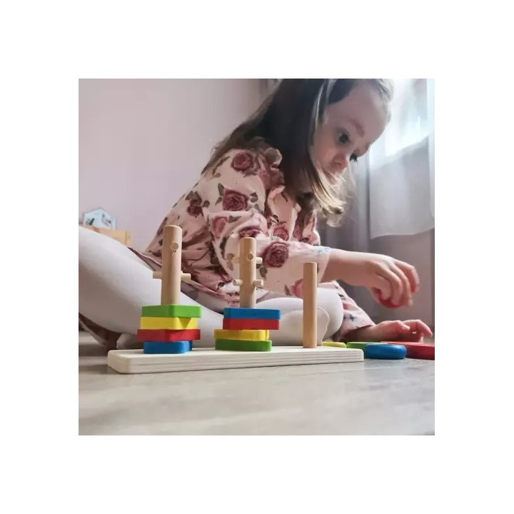 Puzzle en bois avec obstacles