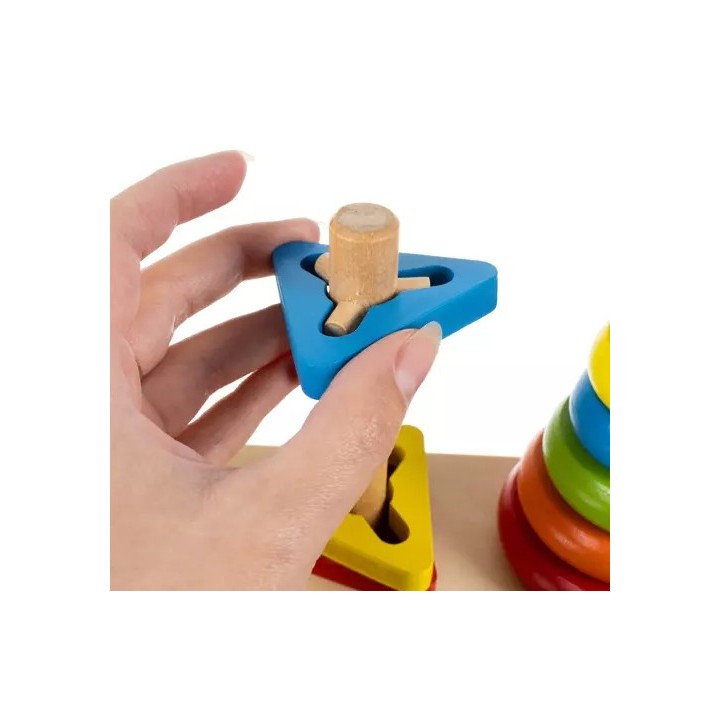 Puzzle en bois avec obstacles
