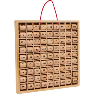 Petite table de multiplication 1x1, 28x3x28cm