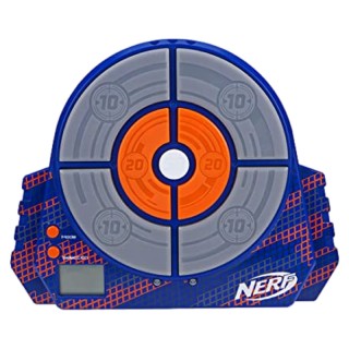Cible numérique Nerf NER0125 avec écran LCD et 7 zones colorées, support réglable