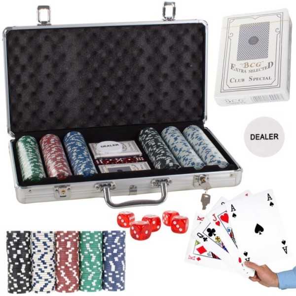 Valise Texas Poker Set 300 jetons 2 ponts