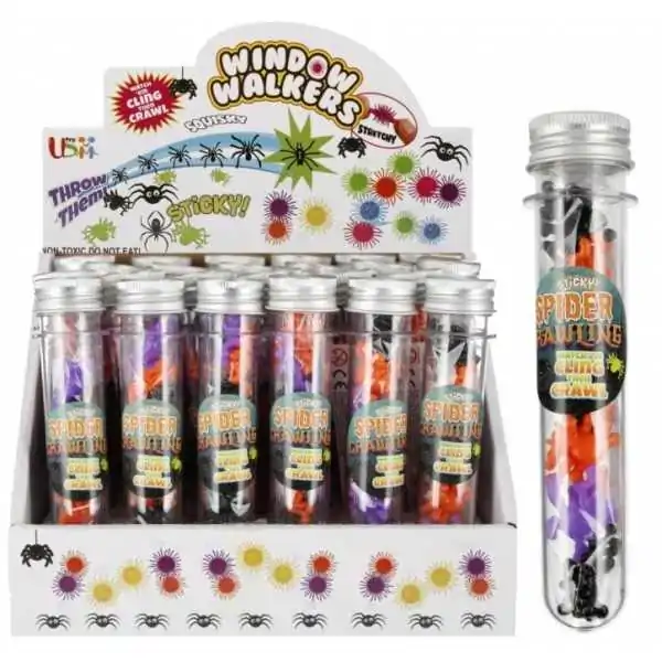 Jeu de course d'araignées au verre 7 pièces 3x14x3 mc24/x/2