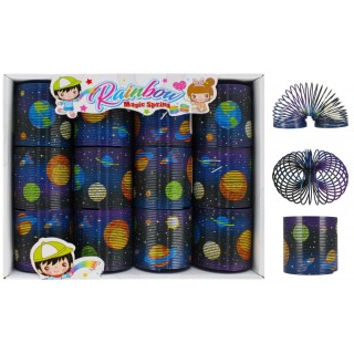 Ressort jouet Space 7 cm en plastique avec motif spatial