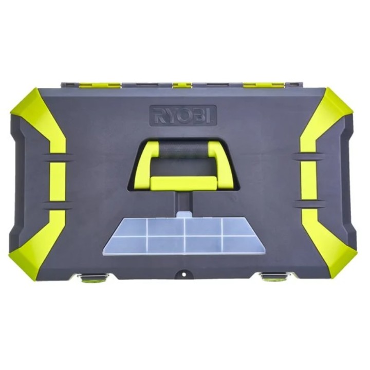 RYOBI RTB22INCH cassetta 22" aperta mostrando vano interno