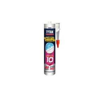 Tytan Professional Acétique Silicone Salles de Bains et Cuisines 280 ml Blanc