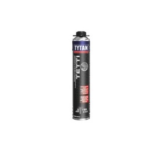 Bombola schiuma poliuretanica TYTAN Tetti 750 ml colore grigio per pistola