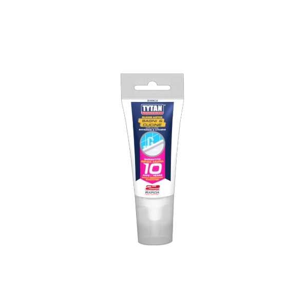 Tytan Professional Acétique Silicone Salles de Bains et Cuisines 60 ml Blanc