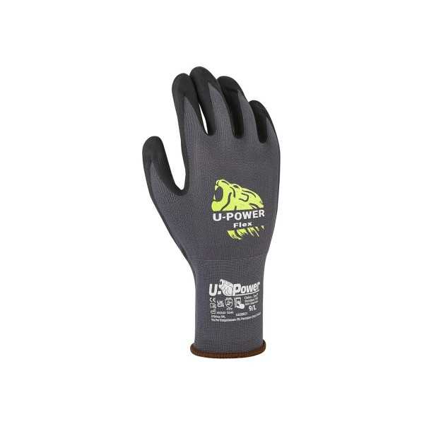 Gants de travail flexibles gris U-power