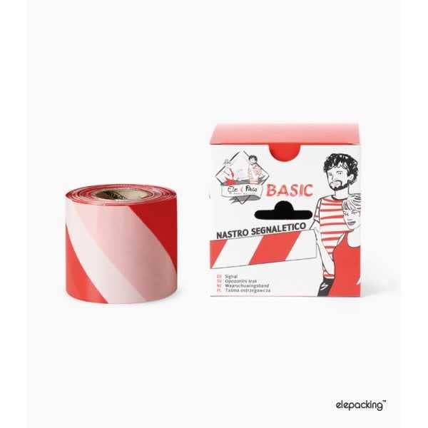 Ruban d'avertissement blanc et rouge