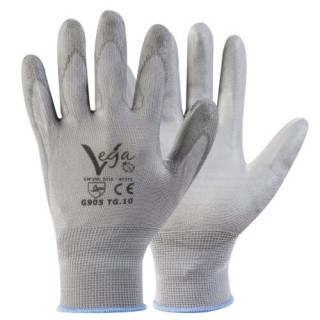 Gant en polyuréthane Vega avec paume grise