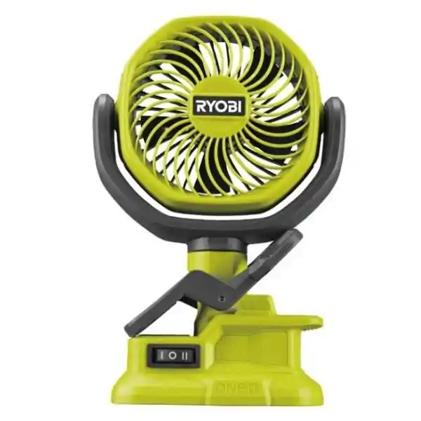 Ventilateur Ryobi avec pince 18V