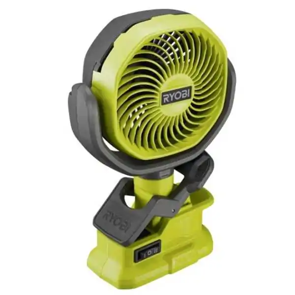 Ventilateur Ryobi avec pince 18V