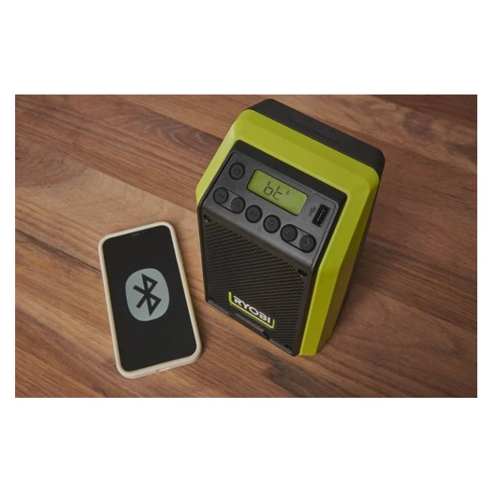Radio Ryobi Dab + avec Bluetooth 18V