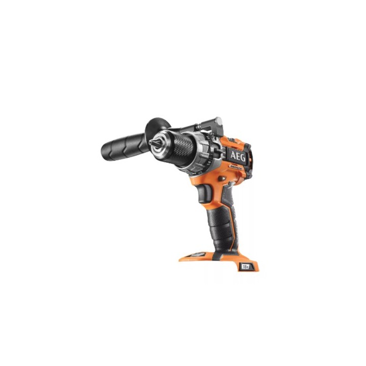 Perceuse AEG 4935479785 vue latérale avec poignée softgrip