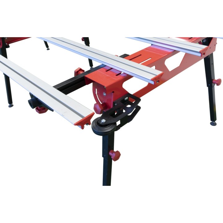 Banc Rubi en position de travail avec dalles posées
