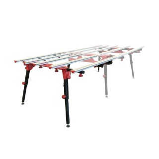 Rallonge pour table SLAB Rubi RUBI21931 vue latérale, extension jusqu'à 3 m