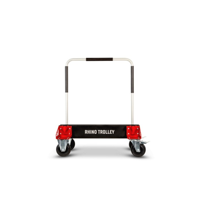 Détail de la roue 160 mm du Rubi Rhino avec système de verrouillage