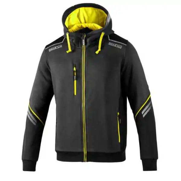 Sparco Felpa Tecnica Full Zip Con Cappuccio Colorado