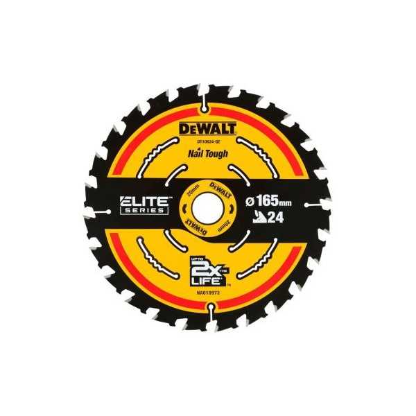 Lames circulaires Dewalt Elite 165x30x24 dents