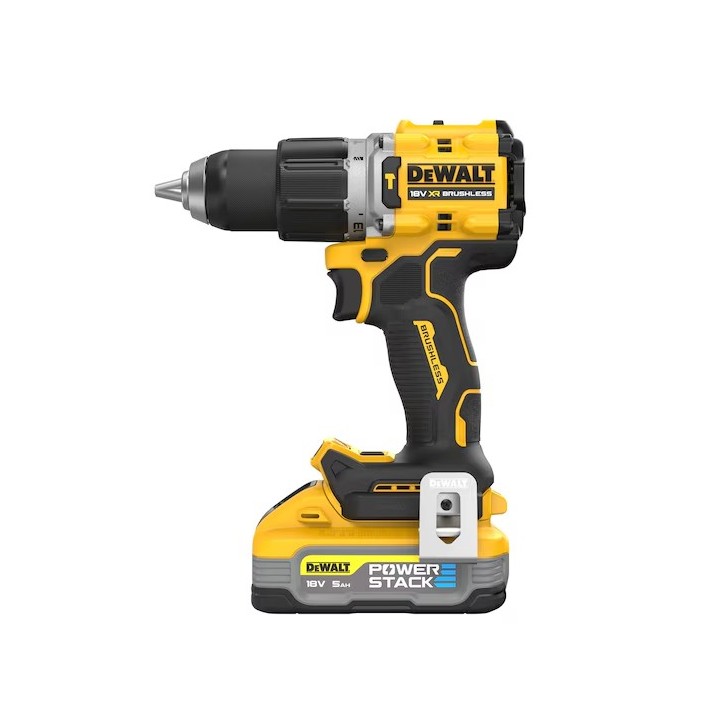DEWALT DCD805H2T-QW dettaglio mandrino 13 mm e impugnatura