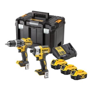 DEWALT DCK266P3T-QW: trapano DCD796, avvitatore DCF887, 3 batterie 18V 5Ah e valigetta TSTAK