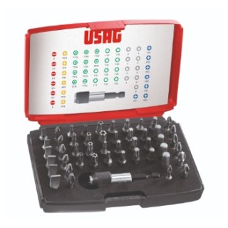 Assortiment d'embouts de vissage Usag (49 pièces) - connexion 1/4"
