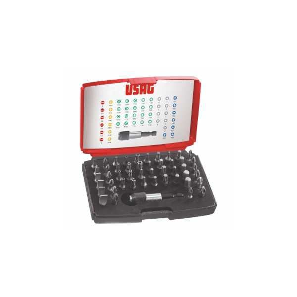 Assortiment d'embouts de vissage Usag (49 pièces) - connexion 1/4"